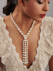 The Pearl Story - Ivory Pearl Knot Necklace