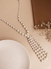 The Pearl Story - Ivory Pearl Knot Necklace