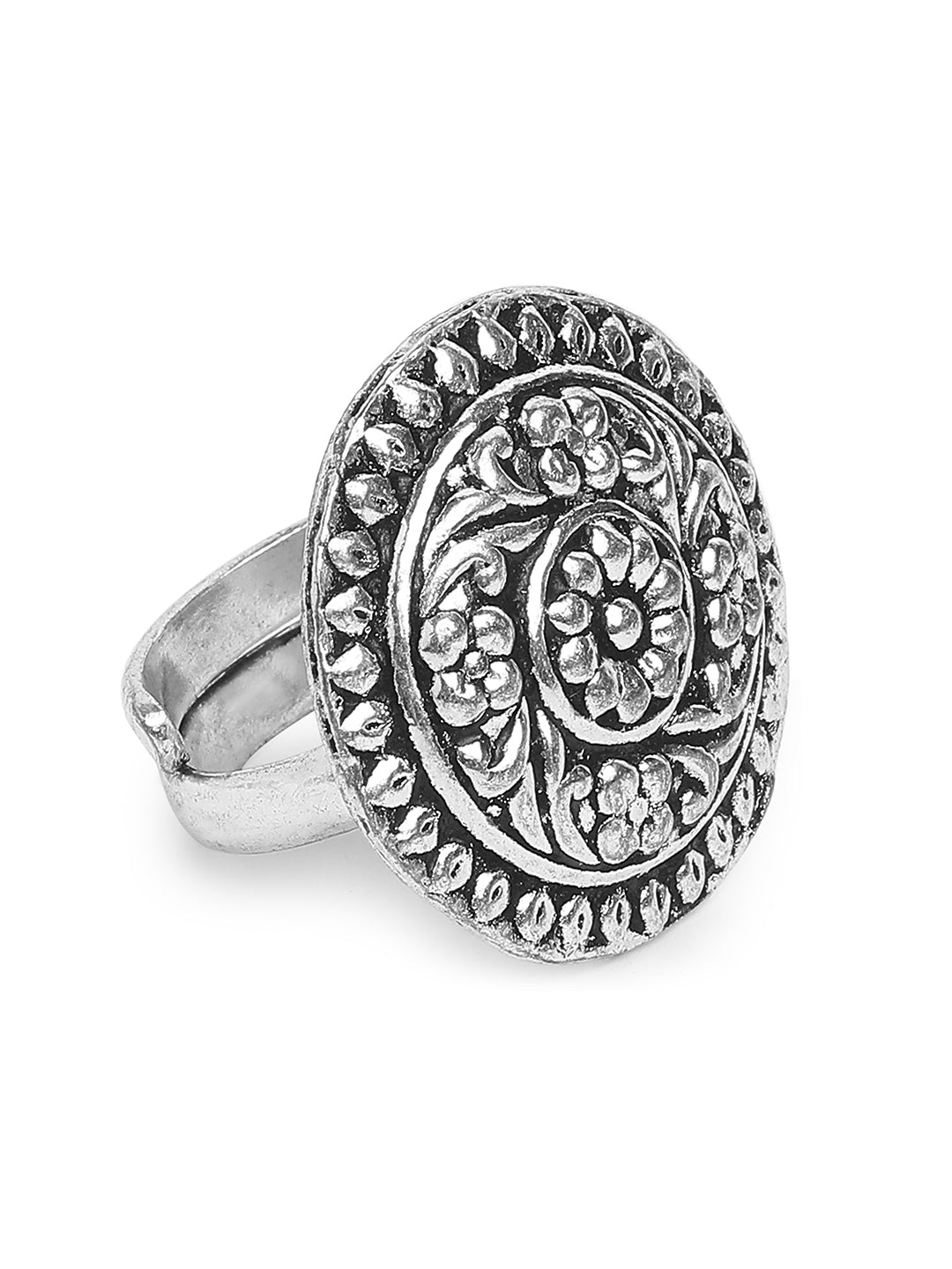 The Gypsy Embossed Floral Ring