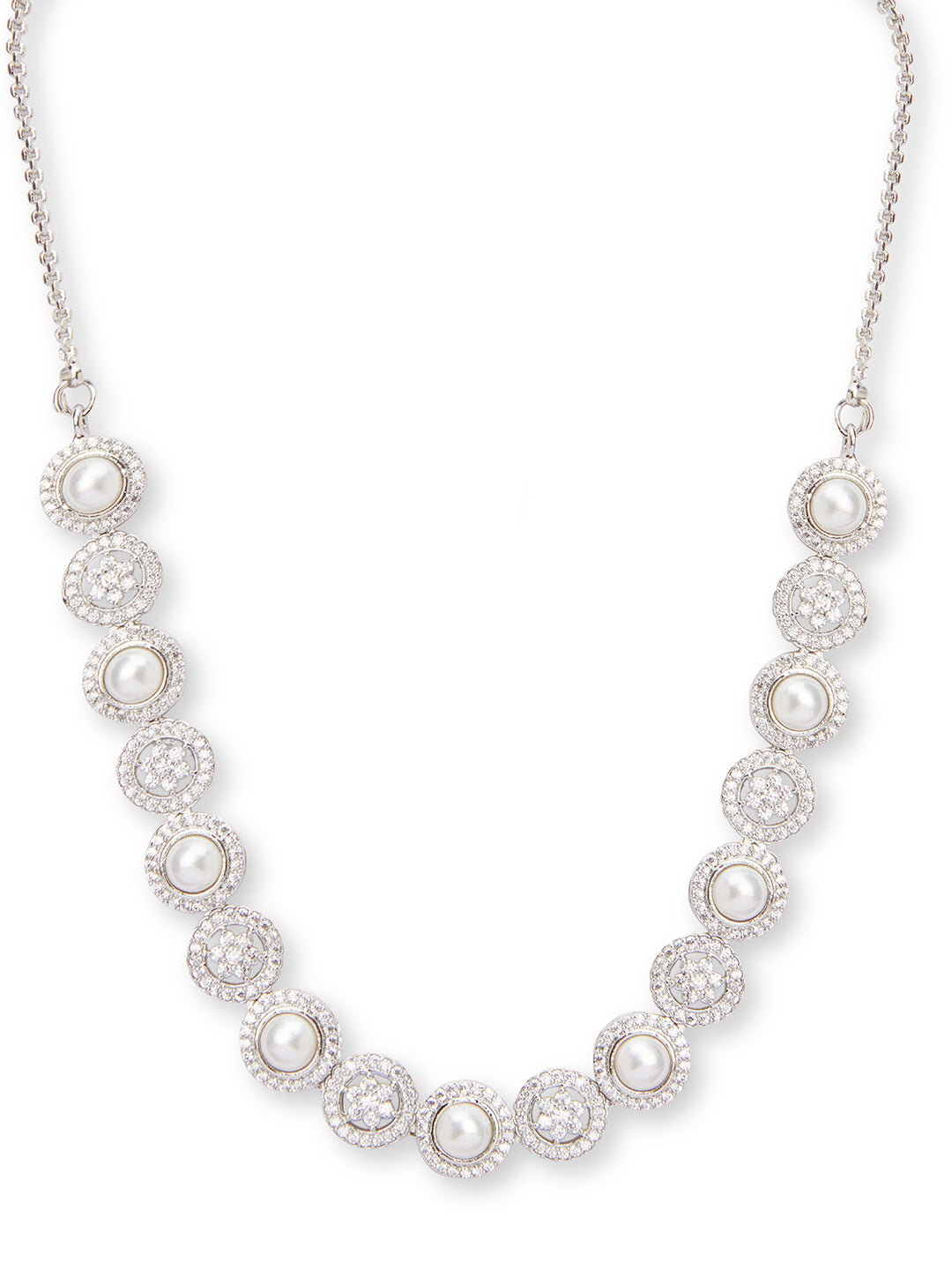 Streak of Pearl Necklace Set