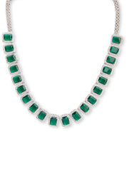 Auric Emerald Green CZ Necklace Set