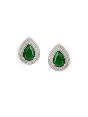 Droplet Dream Green CZ Necklace Set