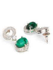 Emeraldlit Cabeshou Droplet CZ Nceklace Set