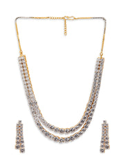 Diamante Starlet Layered Necklace Set