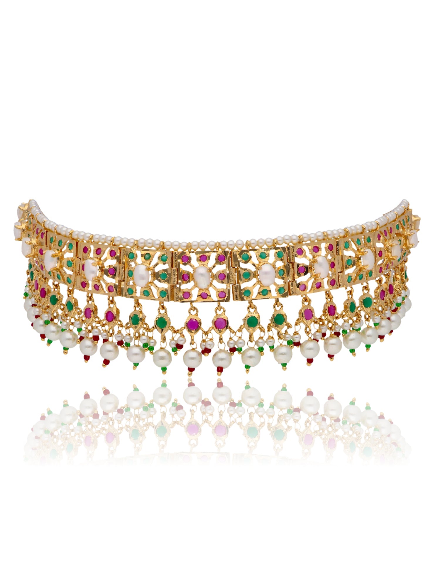 Bridal Multi Coloured Choker Set