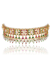 Bridal Multi Coloured Choker Set