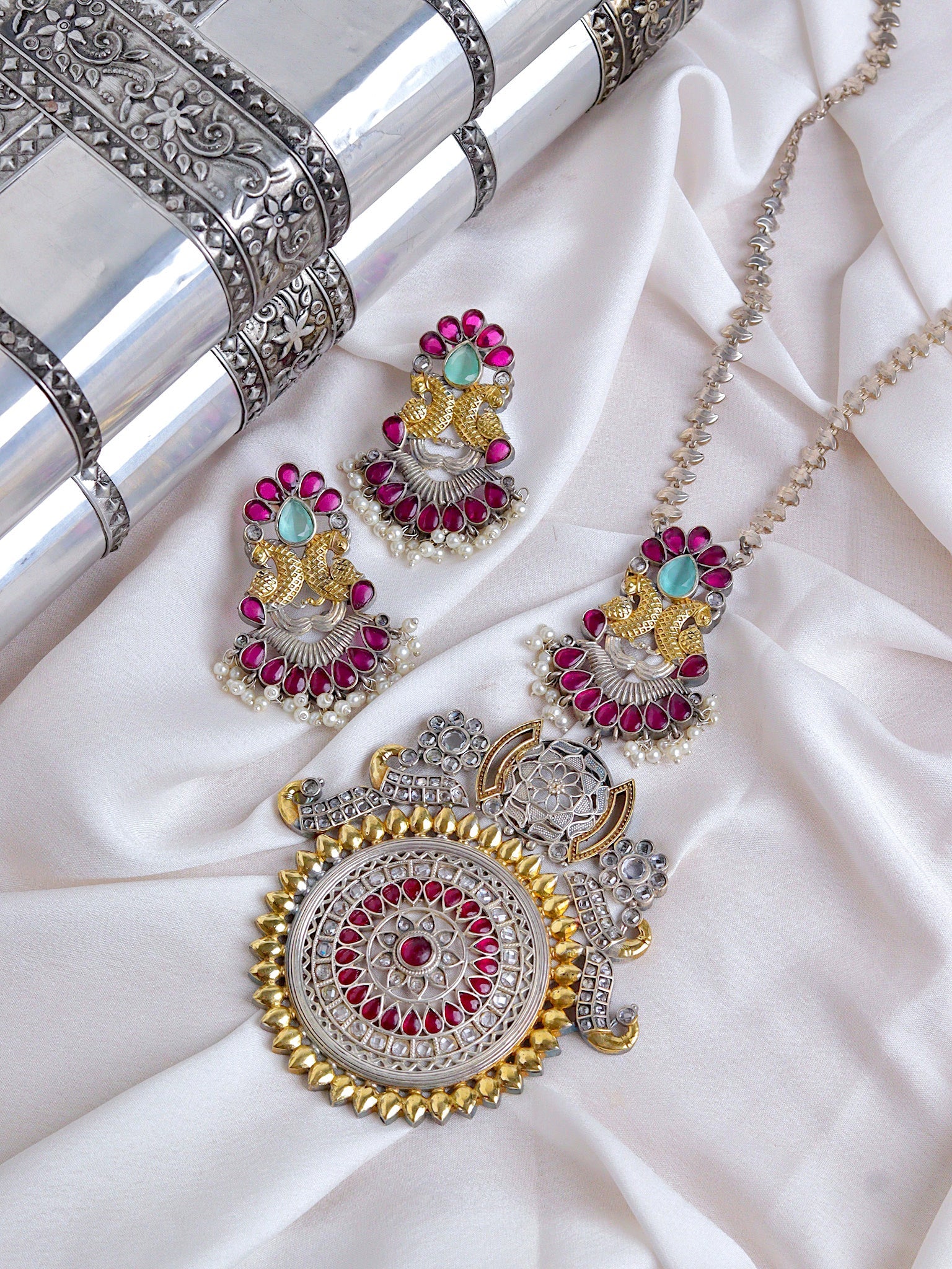 The Gypsy Chakra Long Necklace Set