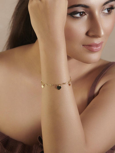 Women'S Stainless Steel Gold-Plated Bracelet - Voj | Gold plated bracelets, Womens  bracelets, Womens jewelry bracelets